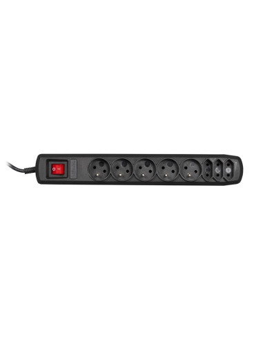 Listwa Przeciwprzepięciowa Activejet Apn-8G/3M-Bk (3 X Typ C, 5 X Ute  10 A  3M  Kolor Czarny)