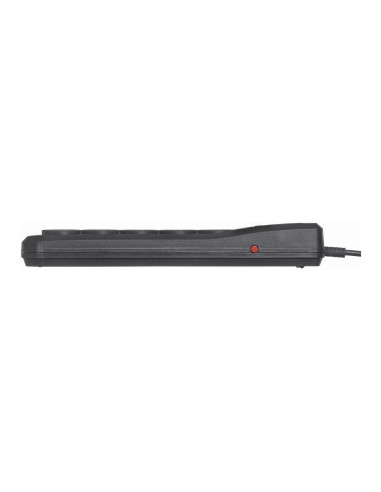 Listwa Przeciwprzepięciowa Activejet 5Gn/5M/Cz (10A  2300W) 5M  Kolor Czarny
