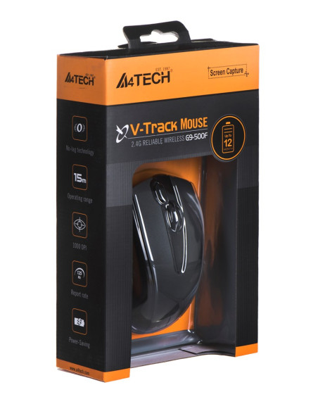 Mysz A4 Tech V-Track G9-500F-1 A4Tmys40974 (Optyczna  2000 Dpi  Kolor Czarny)