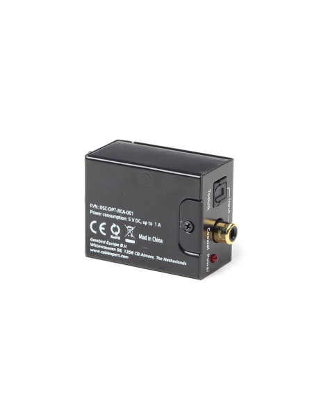 Adapter Gembird Dsc-Opt-Rca-001 (Toslink - Rca   Kolor Czarny)