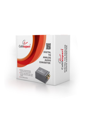 Adapter Gembird Dsc-Opt-Rca-001 (Toslink - Rca   Kolor Czarny)