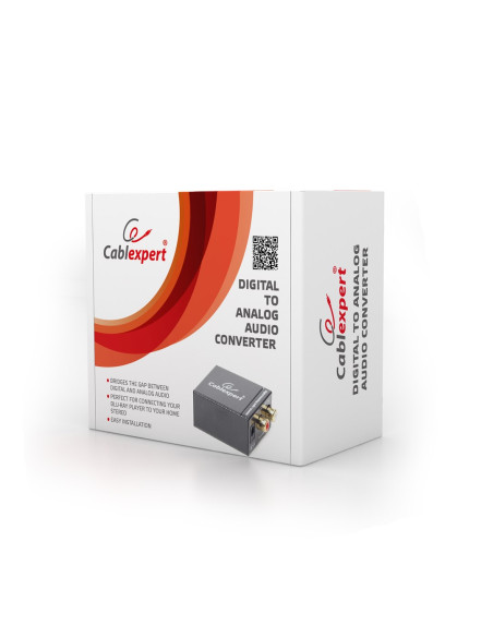 Adapter Gembird Dsc-Opt-Rca-001 (Toslink - Rca   Kolor Czarny)