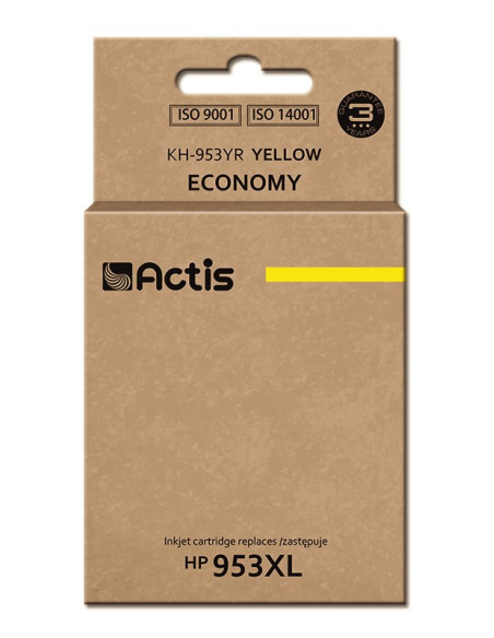 Actis Kh-953Yr Tusz (Zamiennik Hp 953Xl F6U18Ae  Standard  25Ml  Żółty) - Nowy Chip