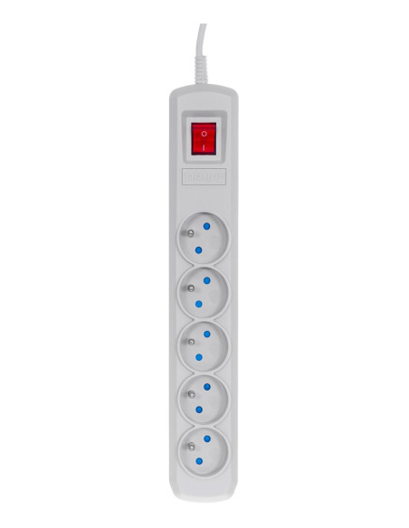 Listwa Przeciwprzepięciowa Activejet 5Gn/3M/Cz (10A  2300W) 3M  Kolor Szary
