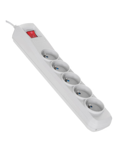 Listwa Przeciwprzepięciowa Activejet 5Gn/3M/Cz (10A  2300W) 3M  Kolor Szary