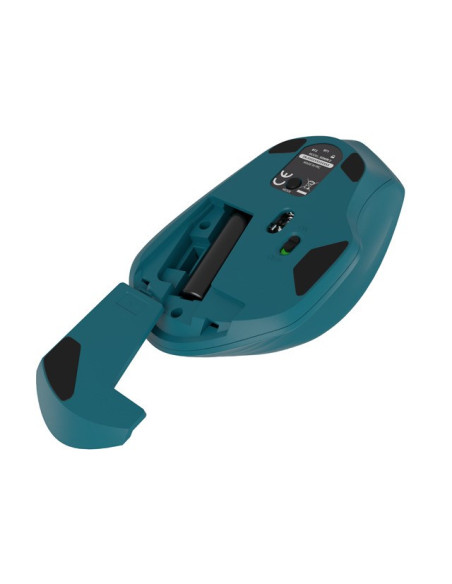 Natec Mysz Bezprzewodowa Siskin 2 1600Dpi Niebieska Bluetooth 5.0 + 2.4Ghz Nmy-1971