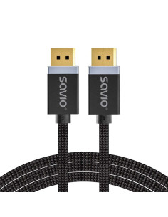 Savio Kabel Displayport M - Displayport M, V1.4, 3M, Czarny, Cl-176