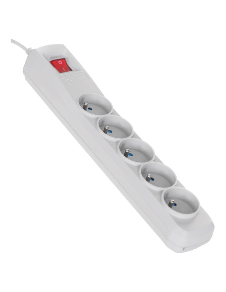 Listwa Przeciwprzepięciowa Activejet 5Gn/1,5M/Cz (10A  2300W) 1,5M  Kolor Szary