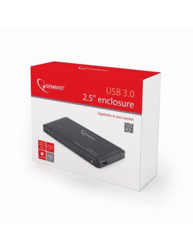 Obudowa Gembird Ee2-U3S-2 (2.5"  Usb 3.0  Aluminium  Kolor Czarny)