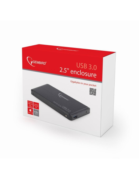 Obudowa Gembird Ee2-U3S-2 (2.5"  Usb 3.0  Aluminium  Kolor Czarny)