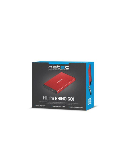 Obudowa Natec Rhino Go Nkz-1279 (2.5"  Usb 3.0  Aluminium  Kolor Czerwony)