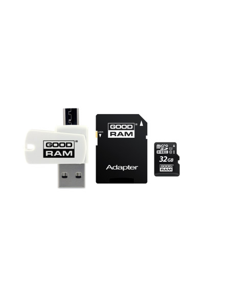 Karta Pamięci Z Adapterem I Czytnikiem Kart Goodram All In One M1A4-0320R12 (32Gb  Class 10  Adapter, Czytnik Kart Microsdhc, Ka