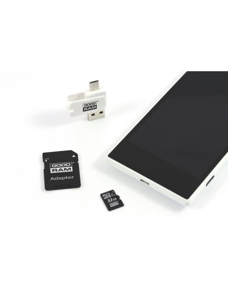 Karta Pamięci Z Adapterem I Czytnikiem Kart Goodram All In One M1A4-0320R12 (32Gb  Class 10  Adapter, Czytnik Kart Microsdhc, Ka