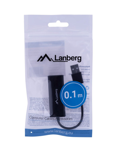 Karta Sieciowa Lanberg Nc-0100-01 (Usb 2.0  1X 10/100Mbps)
