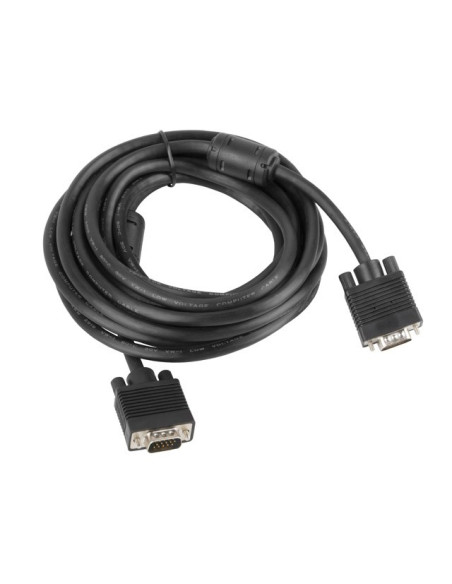 Kabel Lanberg Ca-Vgac-10Cc-0050-B (D-Sub (Vga) M - D-Sub (Vga) M  5M  Kolor Czarny)