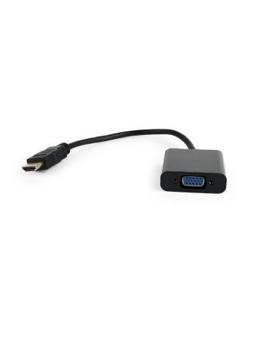 Adapter Gembird A-Hdmi-Vga-04 (Hdmi M - D-Sub (Vga) F  0,15M  Kolor Czarny)