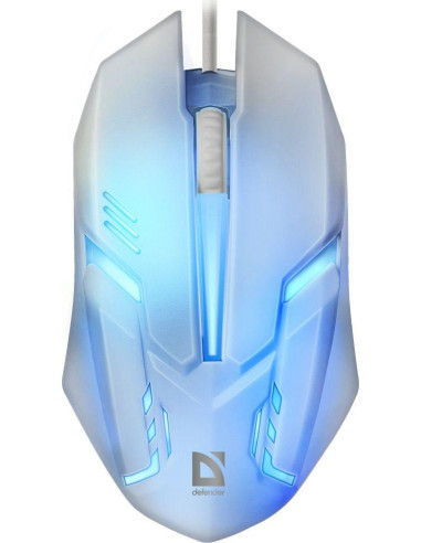 Defender Mysz Cyber Mb-560L 7 Kolorów 1200Dpi 3P Biała 52561