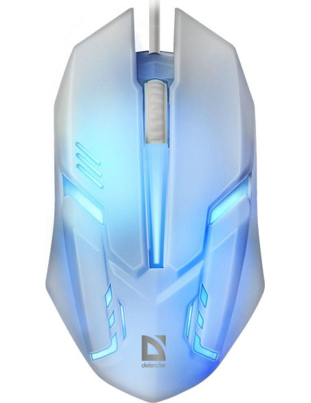 Defender Mysz Cyber Mb-560L 7 Kolorów 1200Dpi 3P Biała 52561