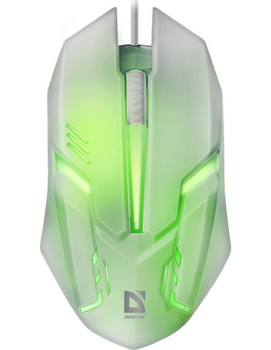 Defender Mysz Cyber Mb-560L 7 Kolorów 1200Dpi 3P Biała 52561