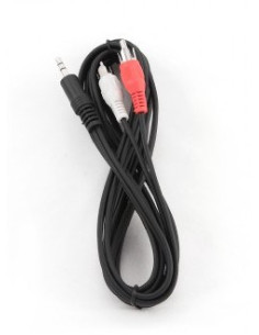 Kabel Gembird Cca-458-2.5M (2X Cinch M - Mini Jack M  2,5M  Kolor Czarny) 2