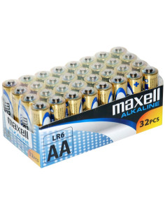 Maxell Bateria Alkaliczna Alkaline Lr6 Aa Folia Karton 32 Sztuki (8 Zgrzewek Po 4 Sztuki)