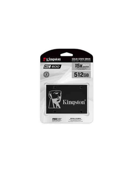 Dysk Ssd Kingston Kc600 (512Gb  2.5"  Sata 3.0  Skc600/512G)