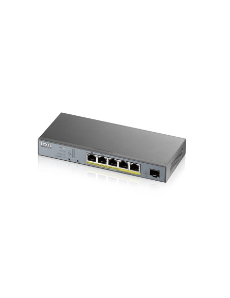Switch Zyxel Gs1350-6Hp 6P Poe (Poe+: 3 Poe++: 2) 60W Managed Gigabit
