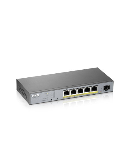 Switch Zyxel Gs1350-6Hp 6P Poe (Poe+: 3 Poe++: 2) 60W Managed Gigabit