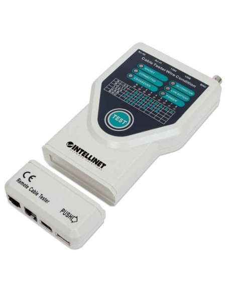 Intellinet Tester Okablowania 5-W-1 Rj11/Rj45/Usb/1394/Bnc 780094