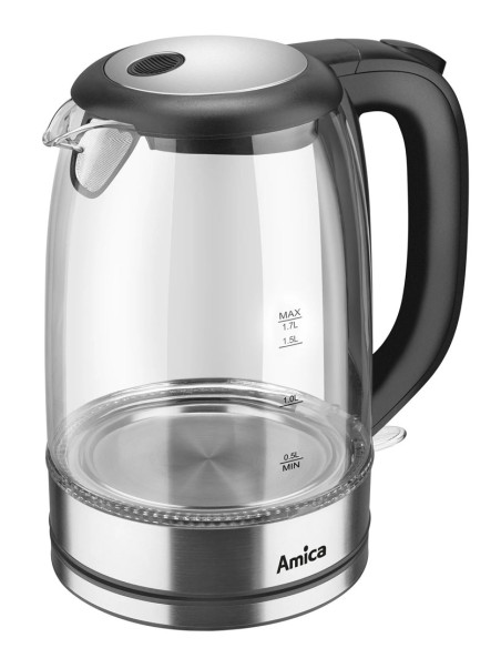 Czajnik Amica Szklany Kd 2050G Inox