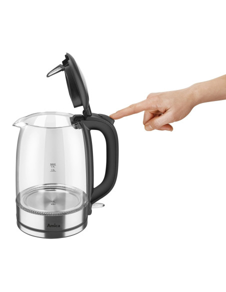Czajnik Amica Szklany Kd 2050G Inox