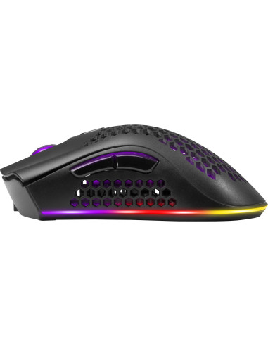 Defender Mysz Bezprzewodowa Gm-709L Warlock Rf Rgb 2400Dpi 8P, 5 Trybów Podświetlenia, Dziurowana 52709