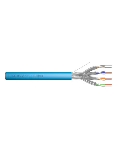 Kabel Instalacyjny Digitus Kat.6A, U/Ftp, B2Ca, Awg 23/1, Lsoh, 500M, Niebieski, Szpula
