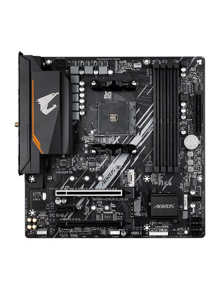 Gigabyte B550M Aorus Elite Axg13 | Rodzina Procesorów Amd | Gniazdo Procesora Am4 | Pamięć Ddr4 | Ilość Złączy Sata: 4