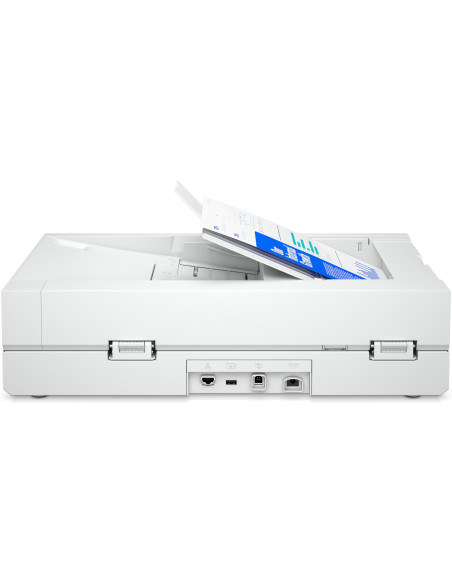 Hp Scanjet Pro N4600 Fnw1 Skaner Płaski/Adf 1200 X 1200 Dpi A5 Biały