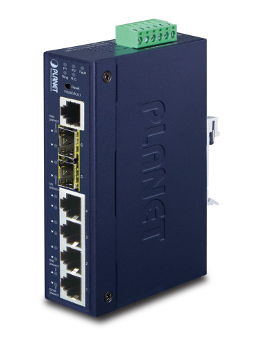 Planet Igs-5225-4T2S Łącza Sieciowe Zarządzany L2+ Gigabit Ethernet (10/100/1000) Niebieski