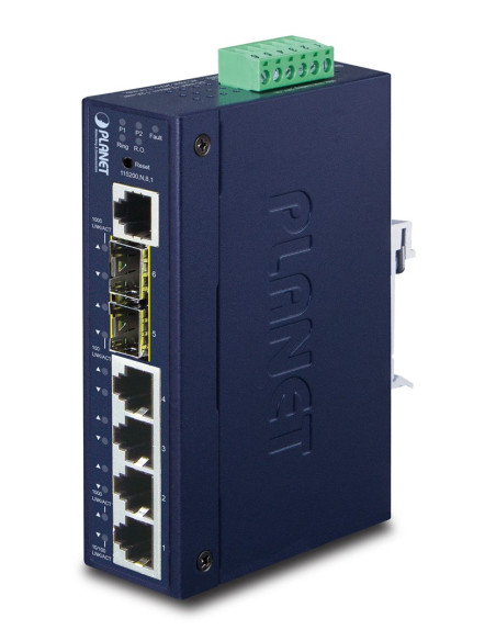 Planet Igs-5225-4T2S Łącza Sieciowe Zarządzany L2+ Gigabit Ethernet (10/100/1000) Niebieski
