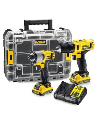 Dewalt Dck211D2T Wkrętak Zasilany/Zakrętark Udarowy Czarny, Szary, Żółty
