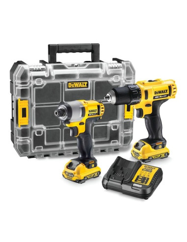 Dewalt Dck211D2T Wkrętak Zasilany/Zakrętark Udarowy Czarny, Szary, Żółty