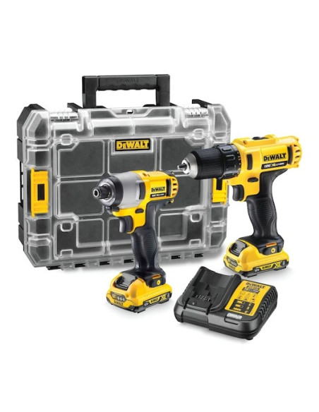 Dewalt Dck211D2T Wkrętak Zasilany/Zakrętark Udarowy Czarny, Szary, Żółty