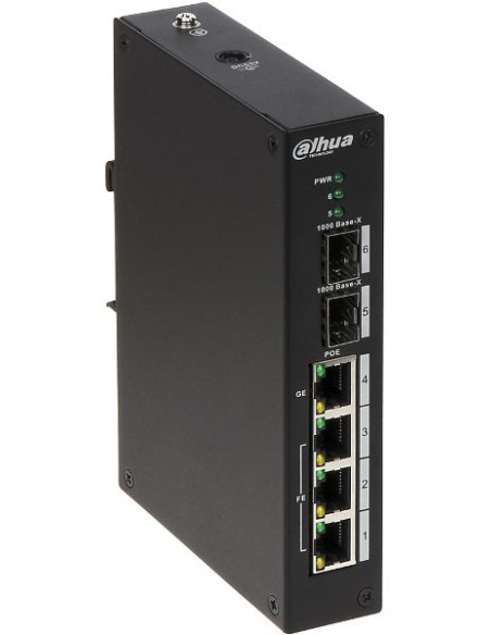 Switch Dahua Pfs3206-4P-96 (1X 10/100/1000Mbps, 3X 10/100Mbps)