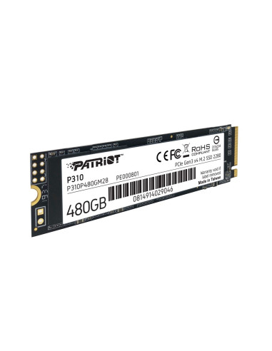 Ssd Patriot P310 480Gb M.2 2280 Pcie Nvme 4.0 X4 Tlc