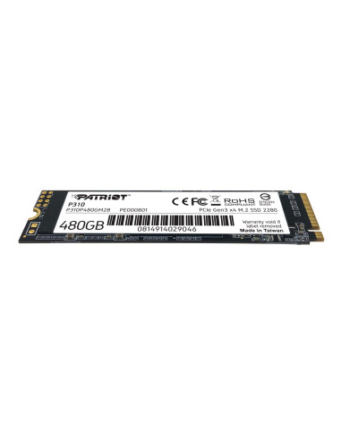Ssd Patriot P310 480Gb M.2 2280 Pcie Nvme 4.0 X4 Tlc