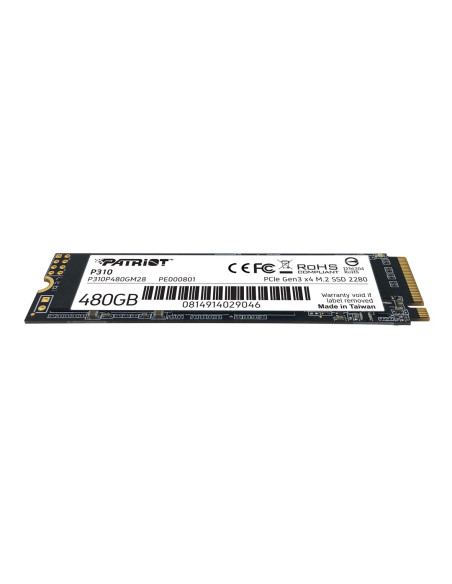 Ssd Patriot P310 480Gb M.2 2280 Pcie Nvme 4.0 X4 Tlc