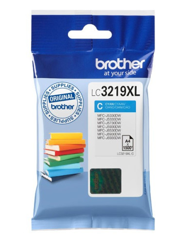 Brother Lc-3219Xlc Nabój Z Tuszem 1 Szt. Oryginalny Wysoka (Xl) Wydajność Cyjan
