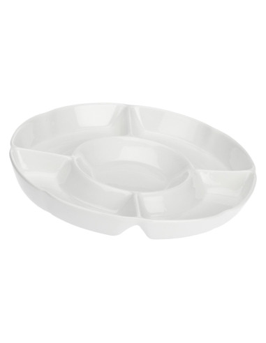 Okrągła Taca Do Przekąsek Convivio - Biały, 35.5 Cm
