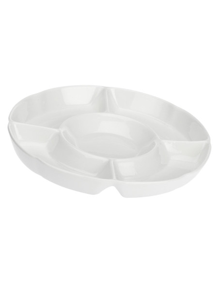 Okrągła Taca Do Przekąsek Convivio - Biały, 35.5 Cm