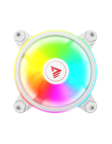 Savio Zestaw 4 Wentylatorów Argb 120 Mm Wraz Z Kontrolerem Oraz Pilotem Fan-01 White
