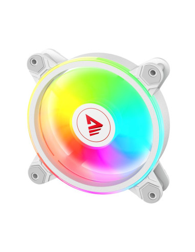 Savio Zestaw 4 Wentylatorów Argb 120 Mm Wraz Z Kontrolerem Oraz Pilotem Fan-01 White