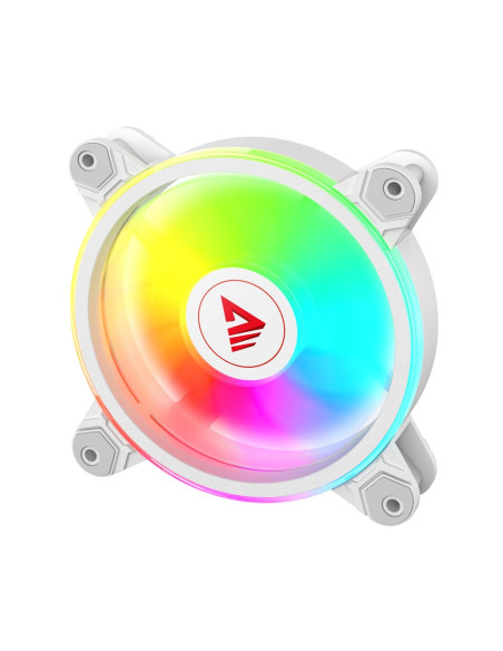 Savio Zestaw 4 Wentylatorów Argb 120 Mm Wraz Z Kontrolerem Oraz Pilotem Fan-01 White